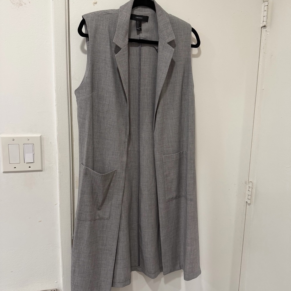 Forever 21 Light Gray Vest